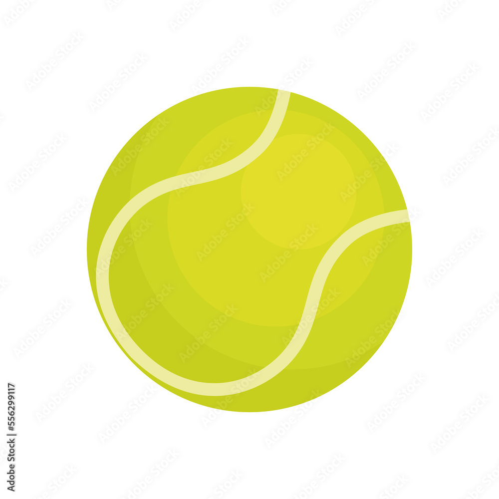 Tennis Ball isolated on white background. Vector illustration. Tennis Ball isolated on white background. Vector illustration.