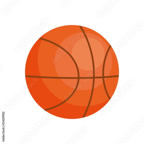 Basketball ball isolated on white background. Vector illustration. © Alena