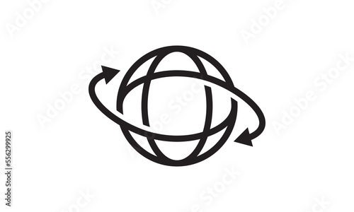 creative globe logo design vector illustration