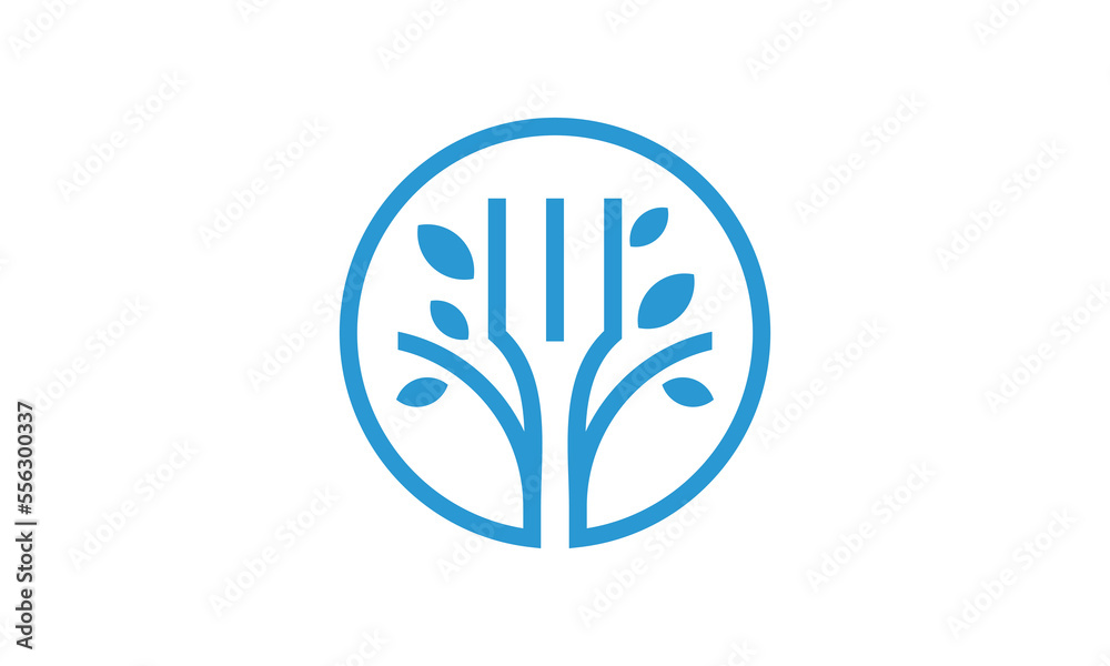 tree logo design. combination fork plates. icon symbol for health restaurant food diet and etc. tree logo design. combination fork plates. icon symbol for health restaurant food diet and etc.