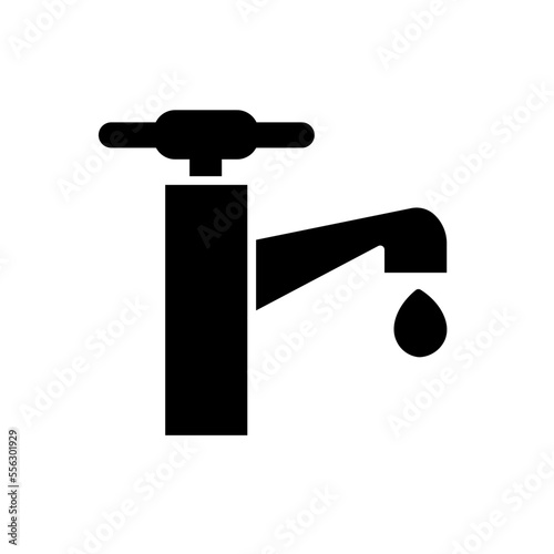 faucet glyph icon