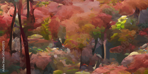 beauty abstract forest background eps10