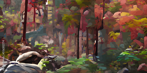 beauty abstract forest background eps10