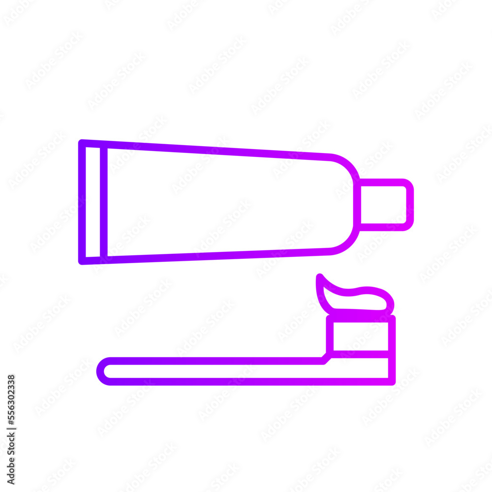 Tooth Brush gradient icon Tooth Brush gradient icon