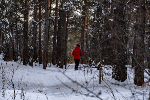 person walking in the snow © Костя Хромов