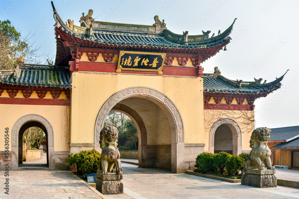 Ancient gate of Putuoshan,located in China(普陀圣境:Putuo Holy Land) Ancient gate of Putuoshan,located in China(普陀圣境:Putuo Holy Land)