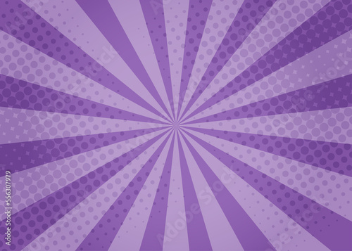 comic purple background.