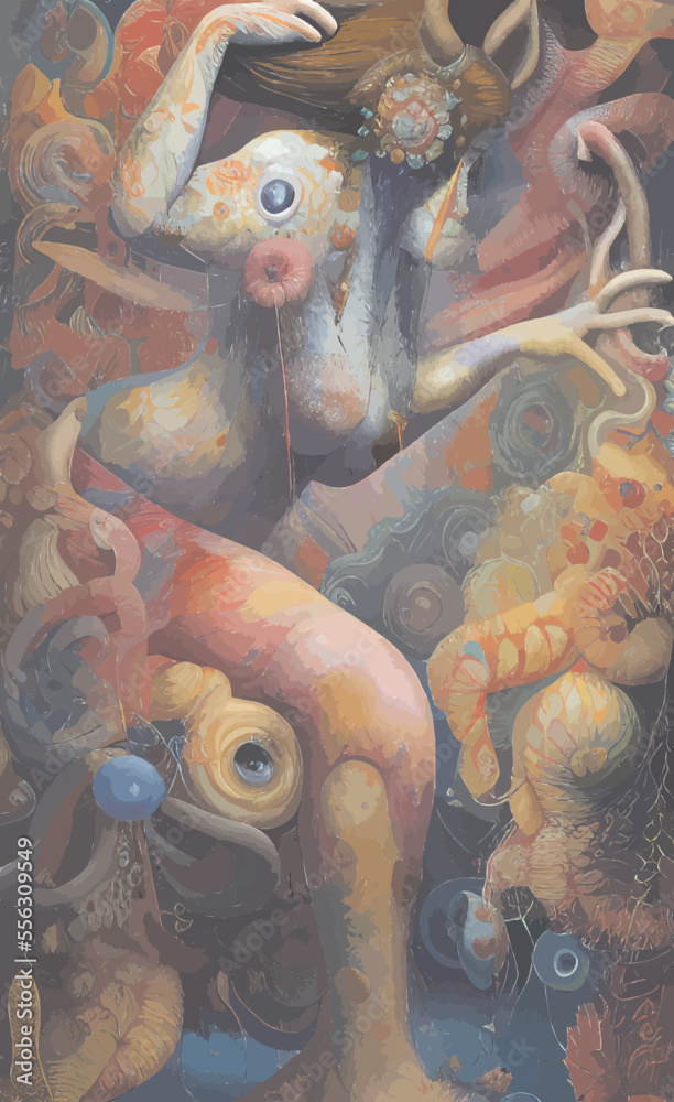 painting woman with mask