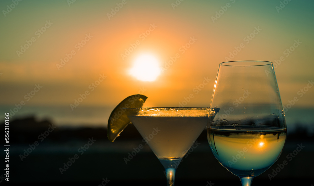 Obraz premium Sunset Drinks