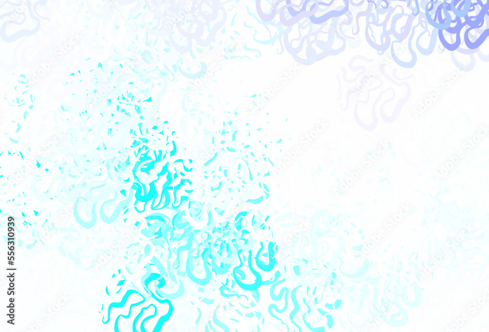 Fototapeta premium Light Pink, Blue vector texture with abstract forms.