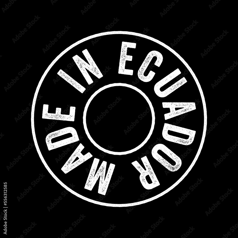 Made in Ecuador text emblem stamp, concept background Made in Ecuador text emblem stamp, concept background