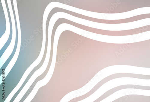 Light Pink, Green vector backdrop with wry lines.