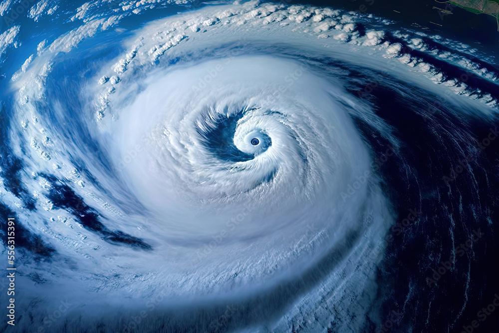 Unforgettable View of a Huge Typhoon From Orbit, a Rare and Breathtaking Perspective.