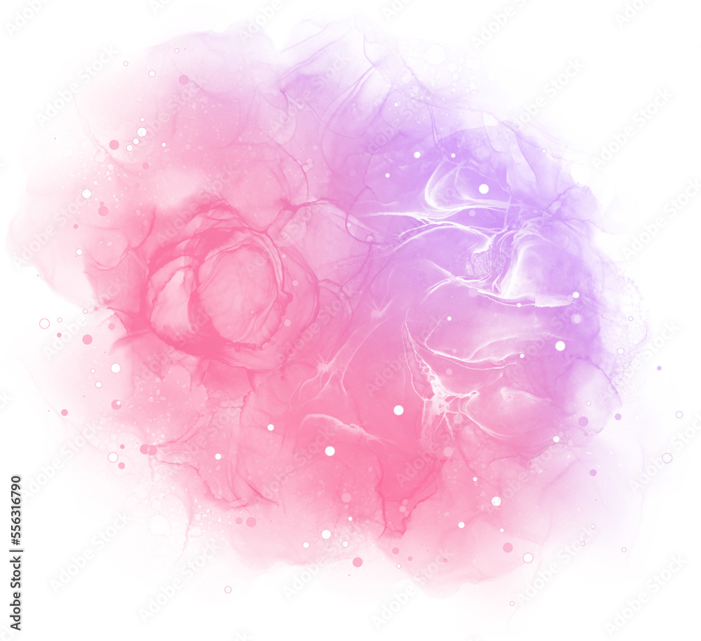 alcohol ink pink pastel