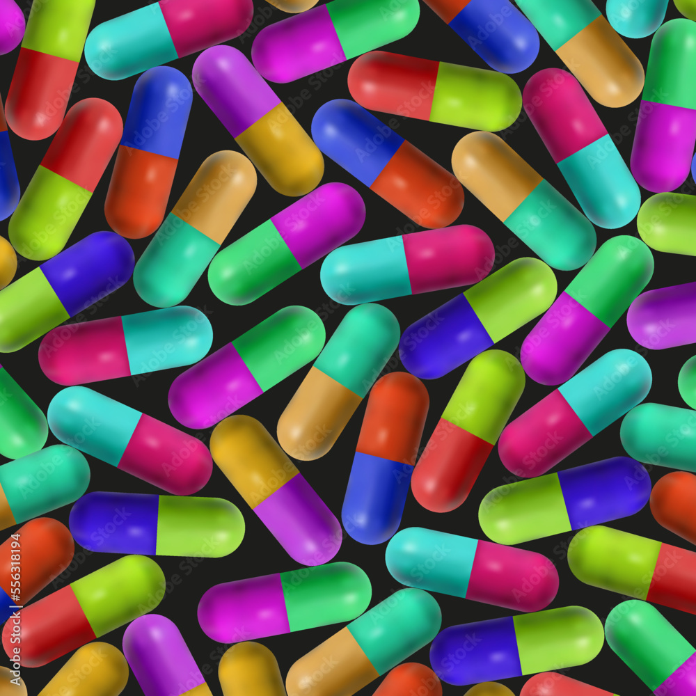 Realistic medicine tablet collection Realistic medicine tablet collection