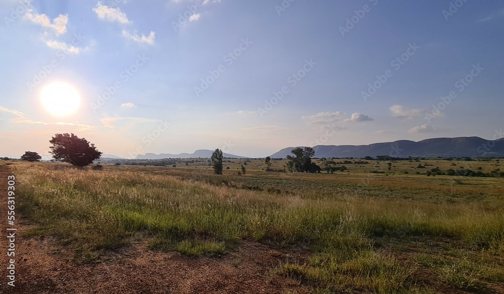 Sunset in the country side