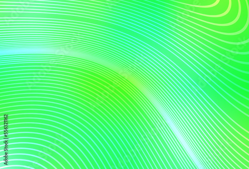 Light Green, Yellow vector template with bent lines.