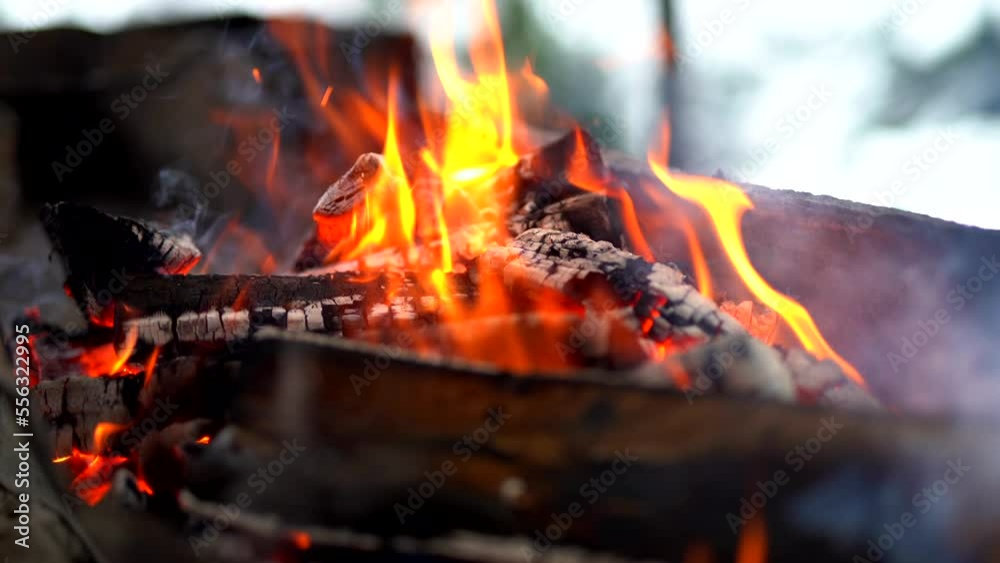 the fire burns bright and provides warmth and heat for cooking the fire burns bright and provides warmth and heat for cooking
