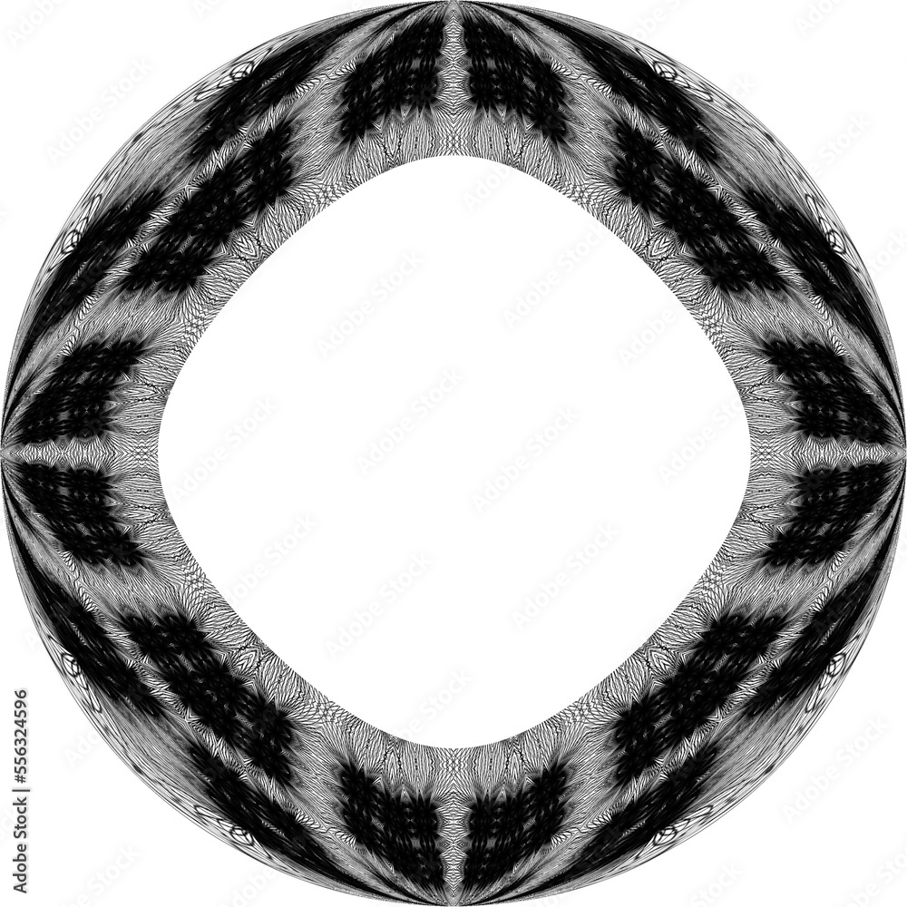 black circle vector, background template, frame Stock Illustration