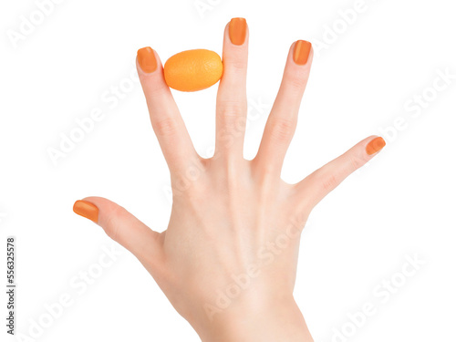 Woman hand with perfect ski...