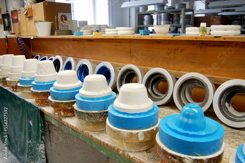 Authentic porcelain production in the Meissen Porcelain Manufacture - forms of various shapes, unique craftsmanship of the highest quality