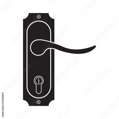 door handle icon logo vector design template