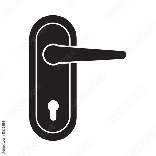 door handle icon logo vector design template