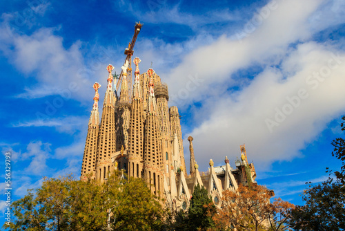 Sagrada Familia basilica in Barcelona, Catalonia, Spain