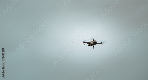 DJI drone in sky