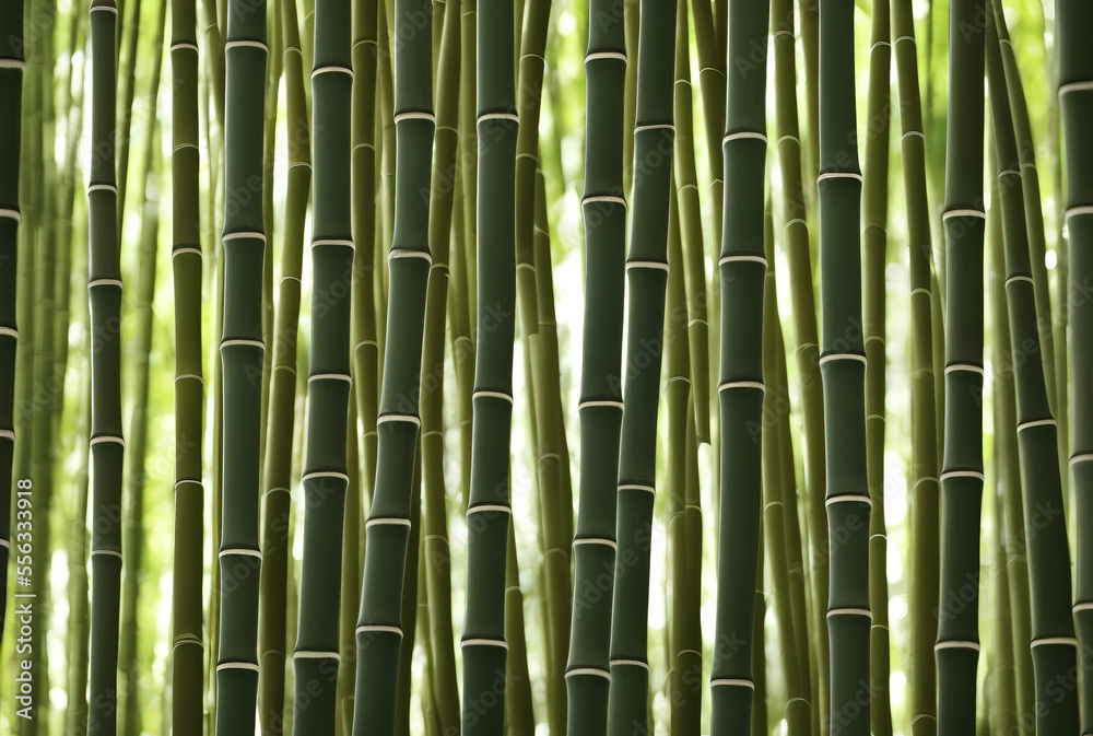 Illustration of bamboo forest, generative ai Illustration of bamboo forest, generative ai