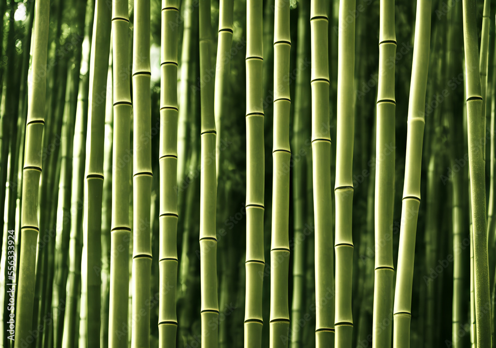 Illustration of bamboo forest, generative ai Illustration of bamboo forest, generative ai
