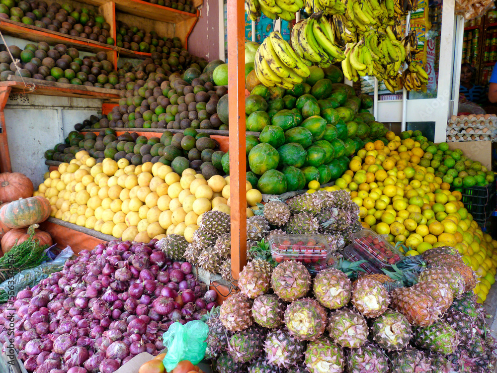 Fruit store, Addis Abeba, Ethiopia