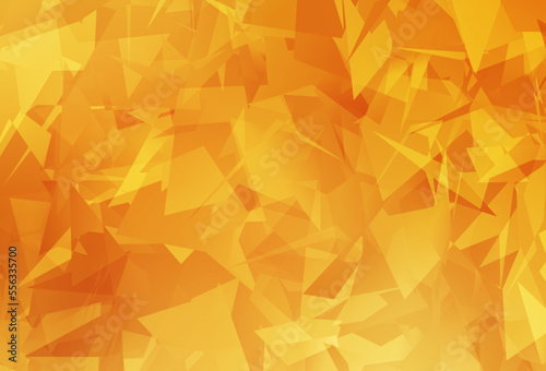 Light Orange vector texture with abstract poly forms.