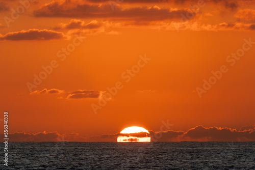 sunset over the sea © Bo
