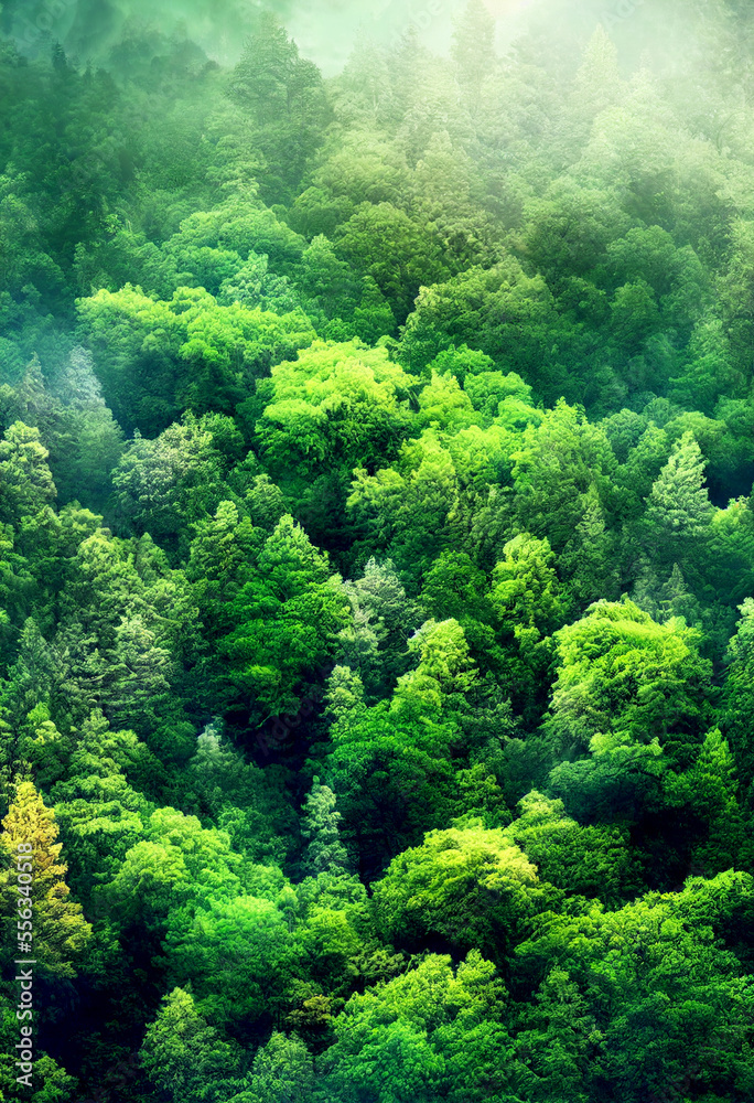 Scary dark beautiful forest Generative AI Scary dark beautiful forest Generative AI