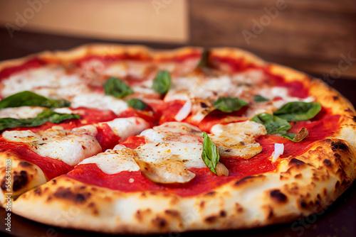 Delicious Neapolitan pizza Generative AI