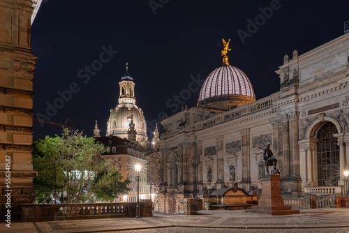 Dresden Frauenkirche at night