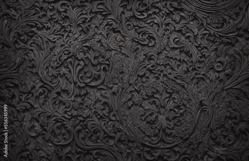 Blackened Redwood - Dark wooden textures with carving and detailing
