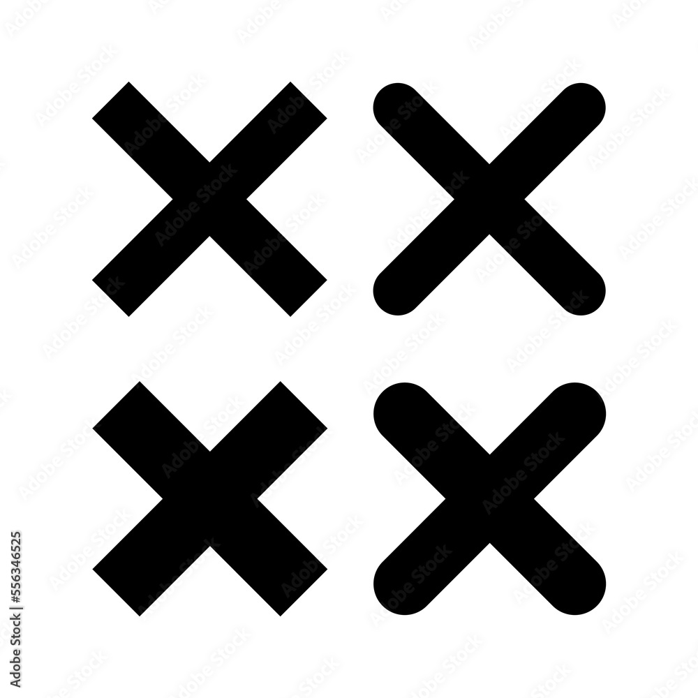 Fototapeta premium Close icon vector for web and mobile app. Delete sign and symbol. cross sign