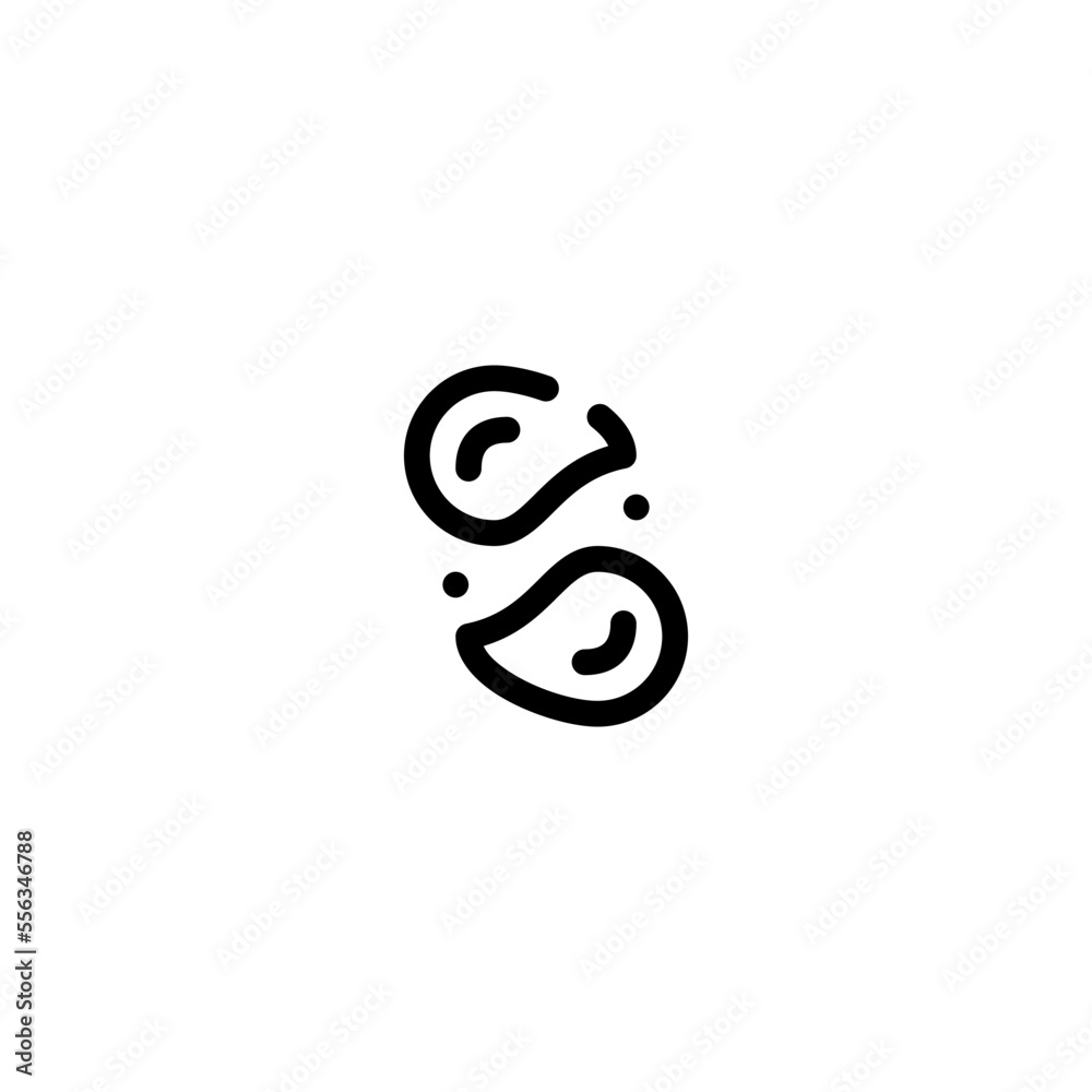 Cholesterol outline style icon and illustration Cholesterol outline style icon and illustration