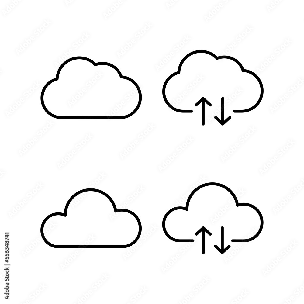 Cloud icon vector for web and mobile app. cloud sign and symbol