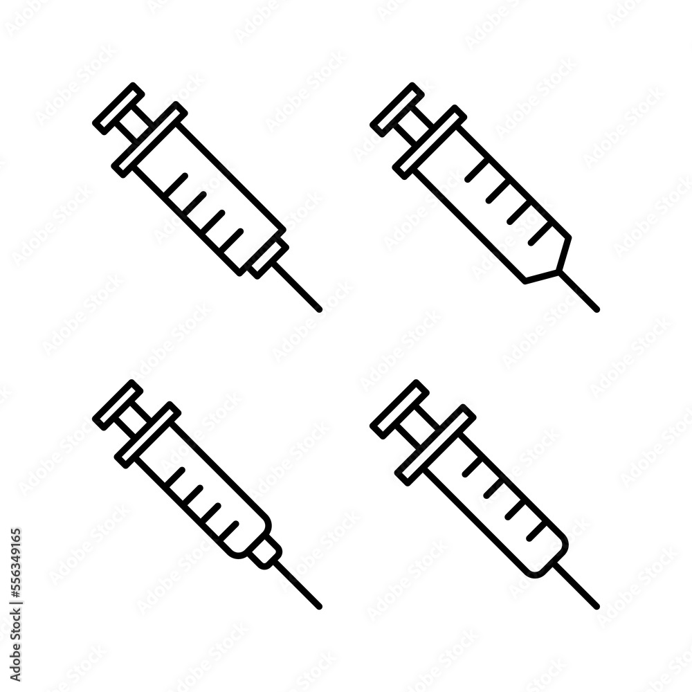 Syringe icon vector for web and mobile app. injection sign and symbol. vaccine icon Syringe icon vector for web and mobile app. injection sign and symbol. vaccine icon