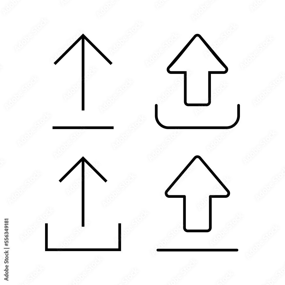 Upload icon vector for web and mobile app. load data sign and symbol Upload icon vector for web and mobile app. load data sign and symbol