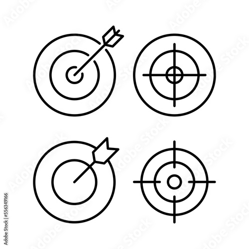 Target icon vector for web and mobile app. goal icon vector. target marketing sign and symbol