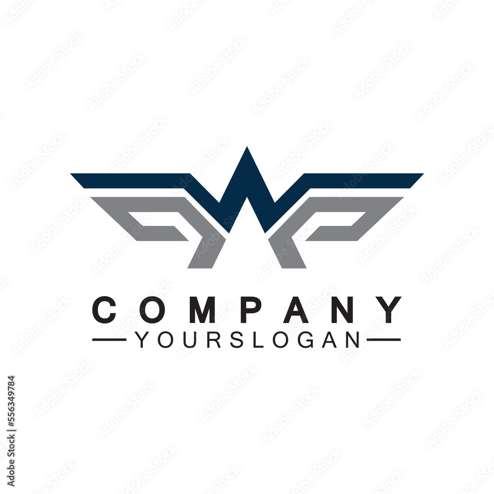 letter A wings logo vector illustration letter A wings logo vector illustration
