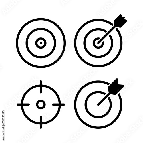 Target icon vector for web and mobile app. goal icon vector. target marketing sign and symbol