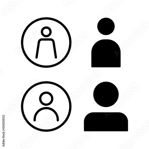 User Icon vector for web and mobile app. person sign and symbol. people icon.