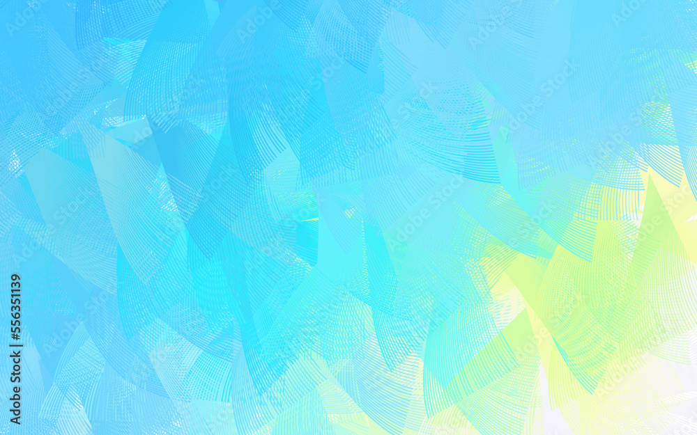 Light Blue, Green vector template with chaotic shapes.