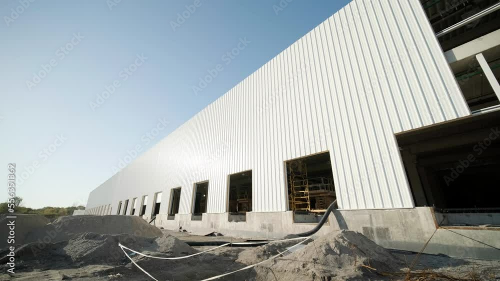 Building of a big industrial plant, hangar Building of a big industrial plant, hangar