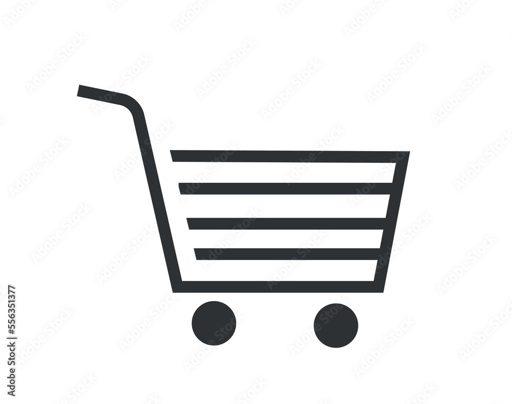 Black basket icon. Online shopping, marketing and advertising. Interface for programs and applications. UI and UX design. Home delivery and electronic payment. Cartoon flat vector illustration Black basket icon. Online shopping, marketing and advertising. Interface for programs and applications. UI and UX design. Home delivery and electronic payment. Cartoon flat vector illustration